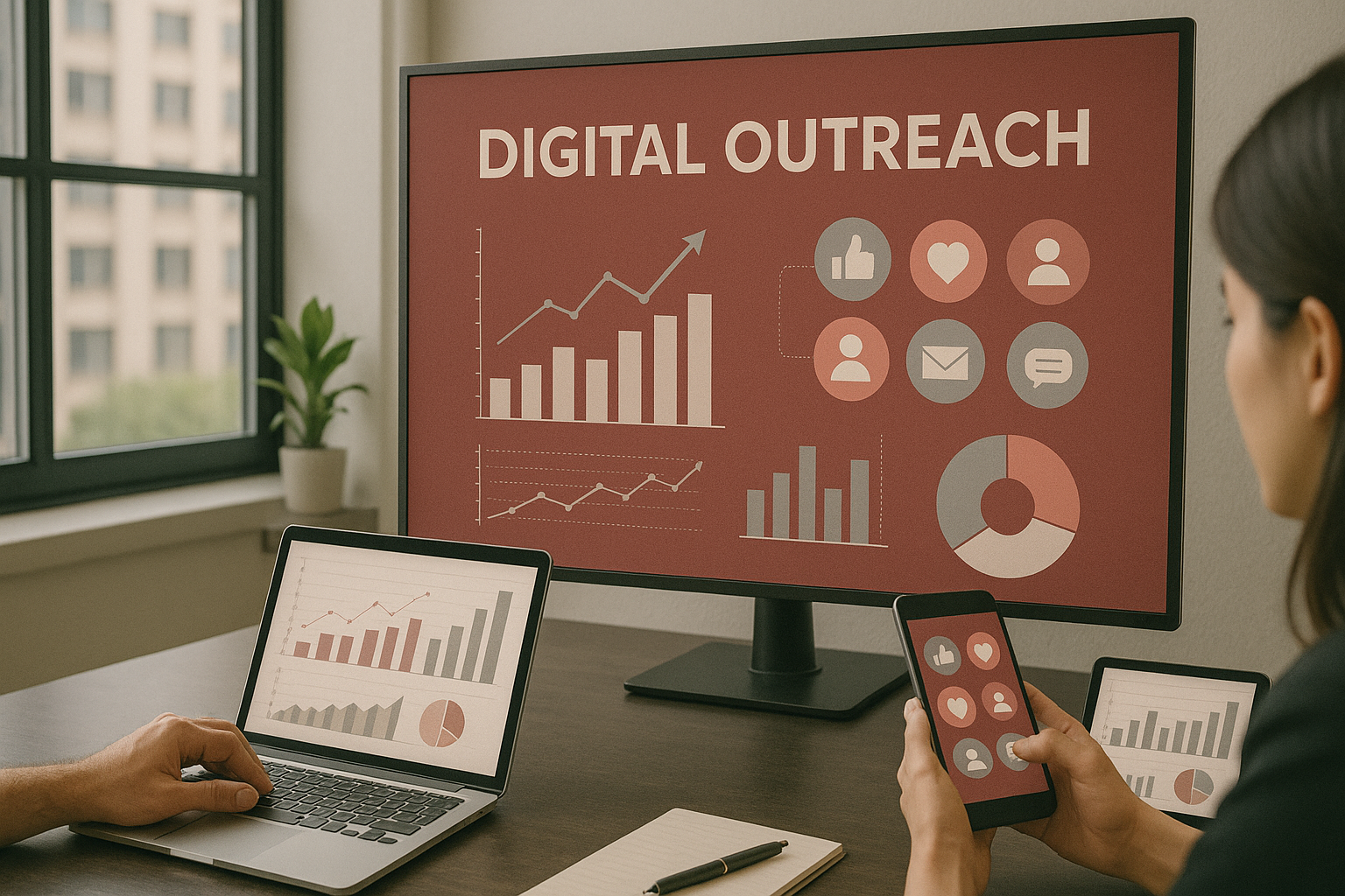 An abstract representation of AI-powered marketing tools